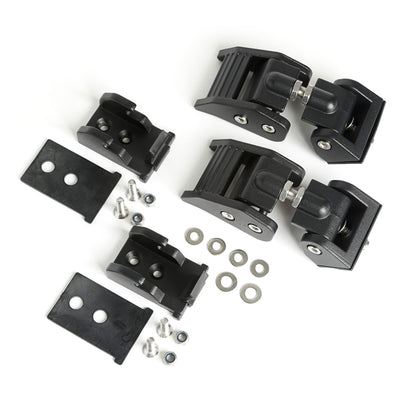 Rugged Ridge Black Aluminum Hood Catch: Fits Most Jeep Wrangler / Gladiator Models (2007-2026)