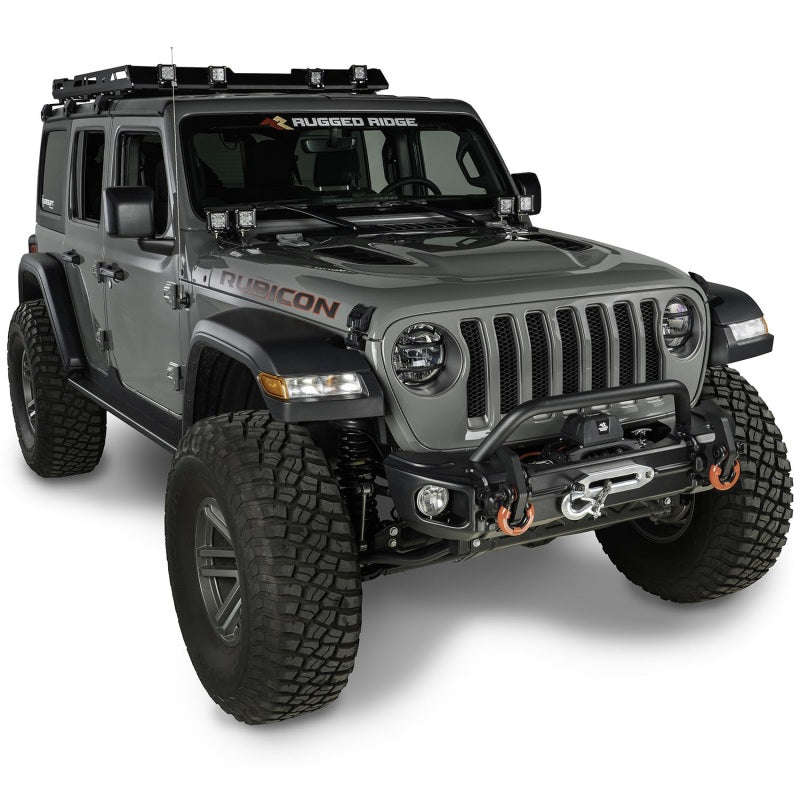 Rugged Ridge Arcus Front Bumper w/ Overrider | Jeep Gladiator JT / Wrangler JK / JL (18-26) (11549.05)