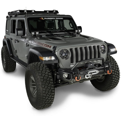 Rugged Ridge Arcus Front Bumper w/ Overrider | Jeep Gladiator JT / Wrangler JK / JL (18-26) (11549.05)