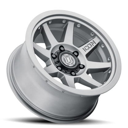 ICON 17x8.5 6x5.5 0mm Offset 4.75in BS Titanium Wheel | Ford Bronco (21-26) (21817858347TT)