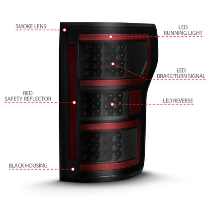 ANZO LED Tail Light Assembly w/Sequential | Ford F-150 (18-19) (311314)
