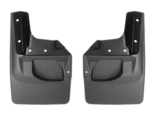 WeatherTech Front MudFlaps (2PC, Black): Jeep Wrangler (18-25) & Gladiator (20-25)