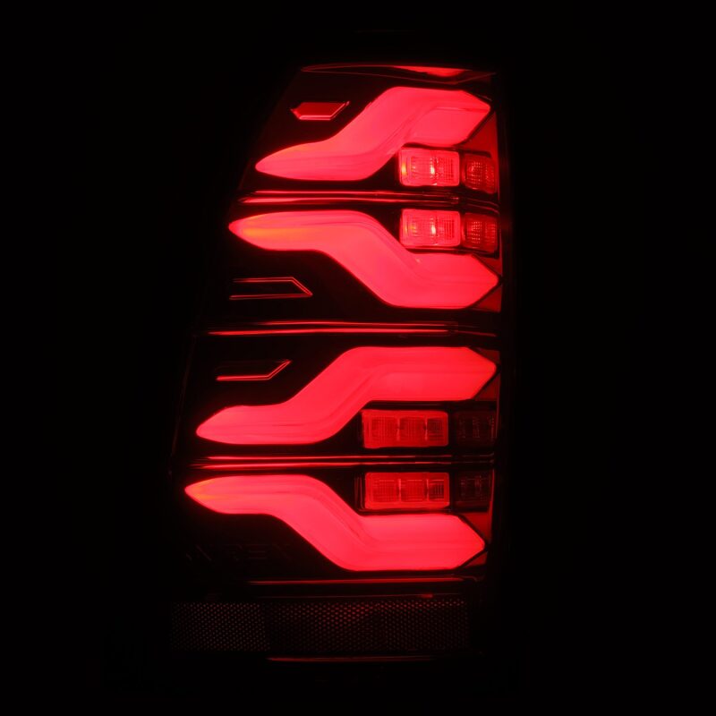 AlphaRex LUXX-Series LED Tail Lights Black-Red | Toyota Tacoma (05-15) (680070)