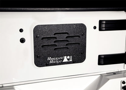 Rugged Ridge Tire Carrier Delete Plate: Fits Most Jeep Wrangler Models (2007-2018)