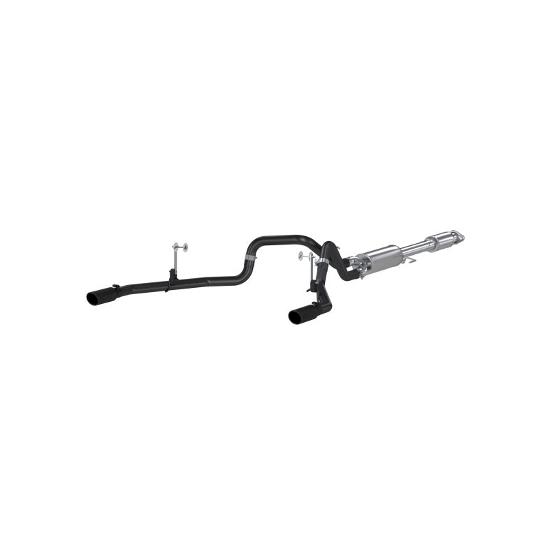 MBRP 3in Cat-Back Dual Split Rear Exit Black Exhaust System | Ford F-150 5.0L (15) (S5258BLK)