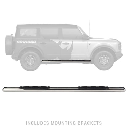 Go Rhino 1000 Series 5" Oval Side Steps | Jeep Wrangler JLU (18-20) (10573PS)
