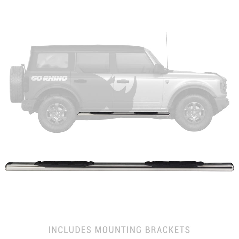Go Rhino 1000 Series 5" Oval Side Steps | Jeep Wrangler JLU (18-20) (10573PS)