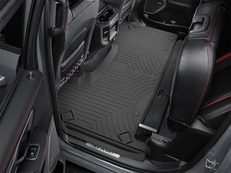 WeatherTech FloorLiner HP Rear Floor Mats (REAR): Ram 1500 (19-24) Crew Cab - Black