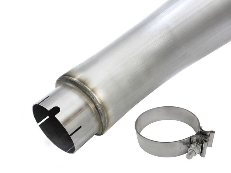 aFe Atlas 5" Aluminized Steel DPF-Back Exhaust Polished Tip (REAR): RAM 2500 / 3500 2013-2018 6.7L Crew Cab