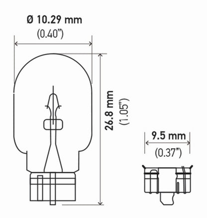 Hella 12V 5W Bulb W21X95D | Ford Ranger (19-26) (2825TB)