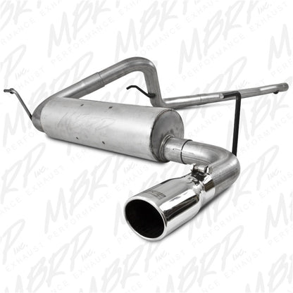 MBRP Installer Series 2.5" Cat-Back Exhaust (REAR): Jeep Wrangler JK 2007-2011 3.8L