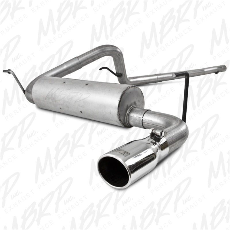 MBRP Installer Series 2.5" Cat-Back Exhaust (REAR): Jeep Wrangler JK 2007-2011 3.8L