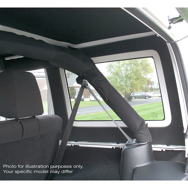 DEI Boom Mat Side Window Trim Black (INTERIOR): Jeep Wrangler Unlimited JL 2018-2026