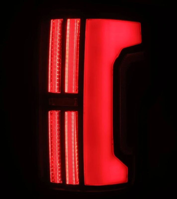 AlphaRex Prismatic LED Tail Lights Black Red | Toyota Tundra (07-13) (670052)
