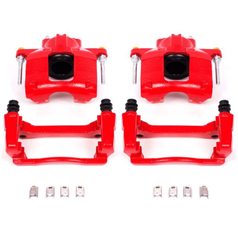 PowerStop Red Calipers (FRONT): Jeep Wrangler JK (07-18)