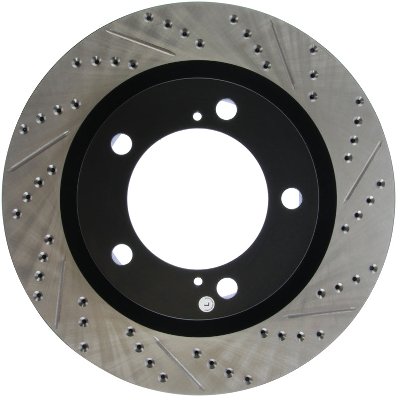 StopTech Front Left Slotted & Drilled Rotor | Toyota Tundra / Sequoia (14-21) (127.44156L)