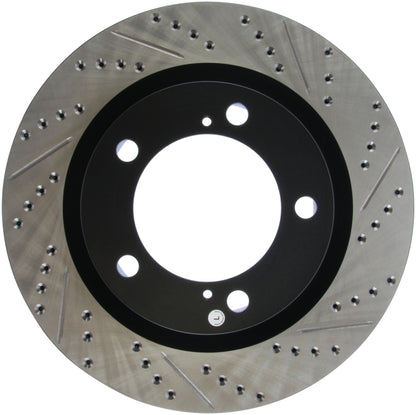 StopTech Front Left Slotted & Drilled Rotor | Toyota Tundra / Sequoia (14-21) (127.44156L)