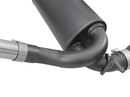 aFe Rebel Series 2.5" Cat-Back Exhaust Black Tips (REAR): Jeep Wrangler JK 2007-2018 3.8/3.6L