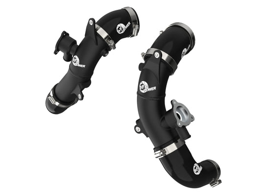 aFe 2.5in Aluminum Hot Charge Pipe w/ SS Clamps | Toyota Tundra V6-3.5L (22+) (46-20568-B)