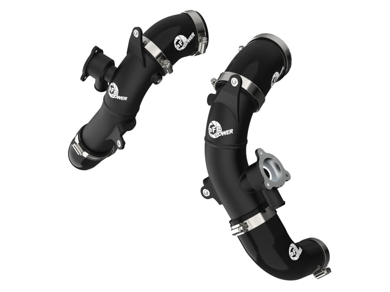 aFe 2.5in Aluminum Hot Charge Pipe w/ SS Clamps | Toyota Tundra V6-3.5L (22+) (46-20568-B)
