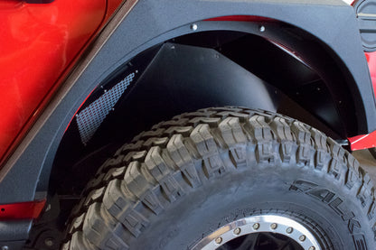 DV8 Offroad Black Rear Inner Fenders: Jeep Wrangler (2018-2021)