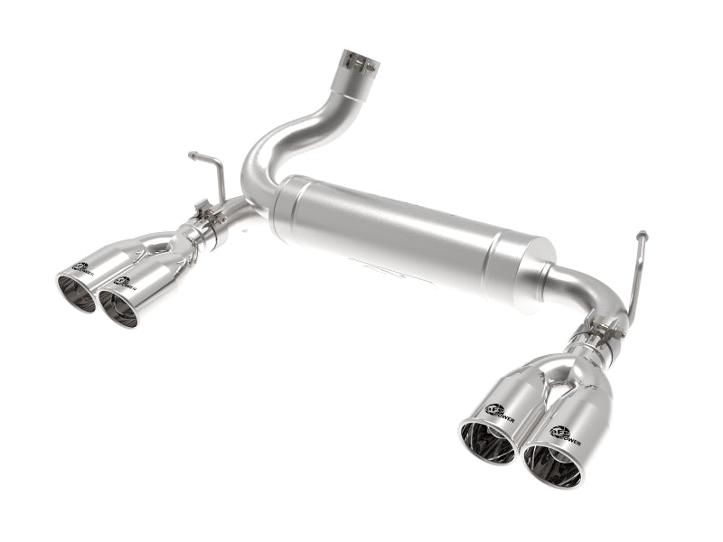 aFe Rebel Series 2.5" Axle-Back Exhaust Polished Tips (REAR): Jeep Wrangler JK 2007-2018 3.8/3.6L