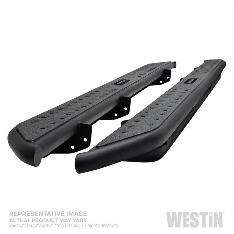 Westin Textured Black Nerf Step Bars: Jeep Gladiator 2020-2024