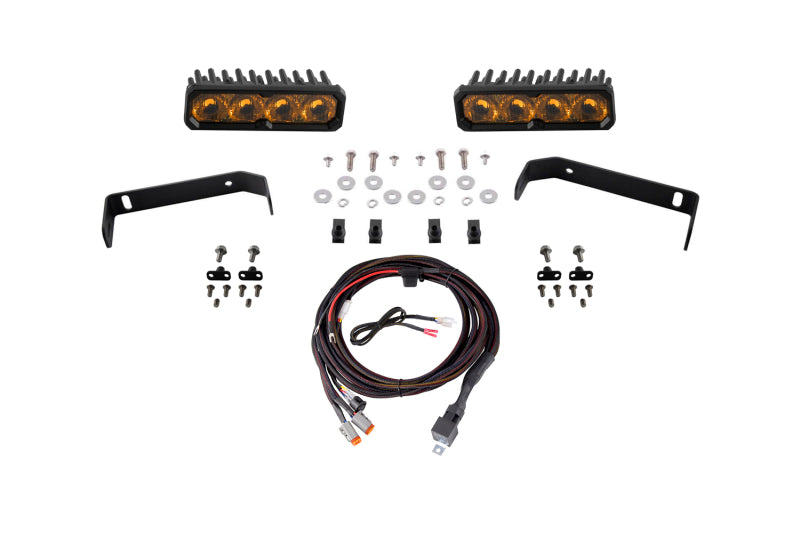 Diode Dynamics 2019-2021 Ford Ranger SS6 Max LED Kit Yellow Driving 3000K | Ford Ranger (19-26) (DD8627)