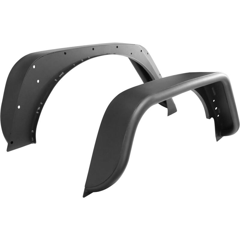Westin Textured Black Tube Fenders (REAR): Jeep Wrangler (07-17) / Wrangler JK (18)