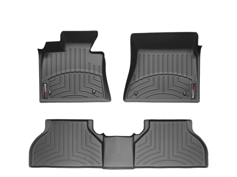 WeatherTech FloorLiner Rear Floor Mats (Black): Dodge Ram Crew & MegaCab 2009 - 2018 (2500 & 3500)