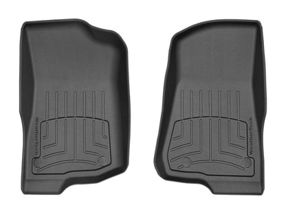 WeatherTech FloorLiner HP Front Floor Mats (Black): Jeep Wrangler (18-25) & Gladiator (20-25)