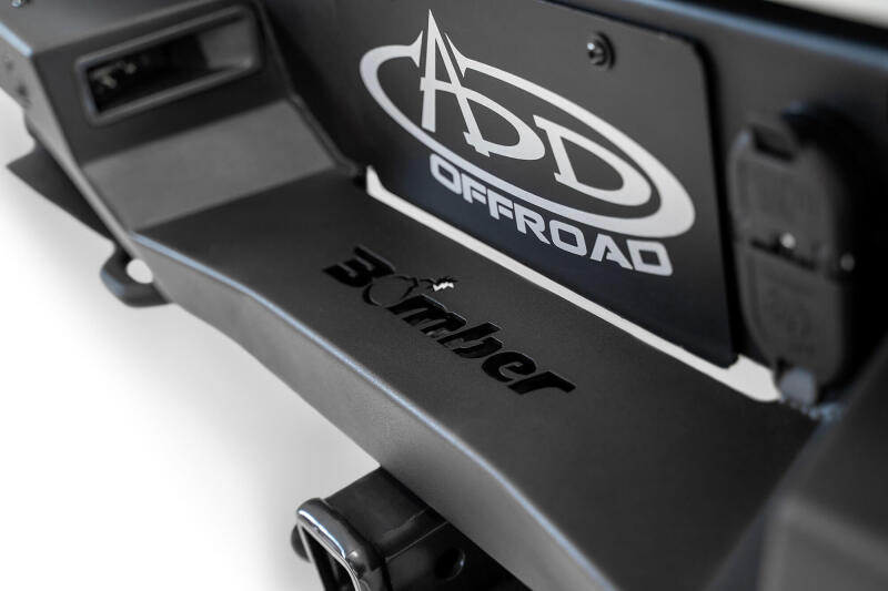 Addictive Desert Designs Bomber Rear Bumper (REAR): Ram 1500 TRX (19-24) - Hammer Black