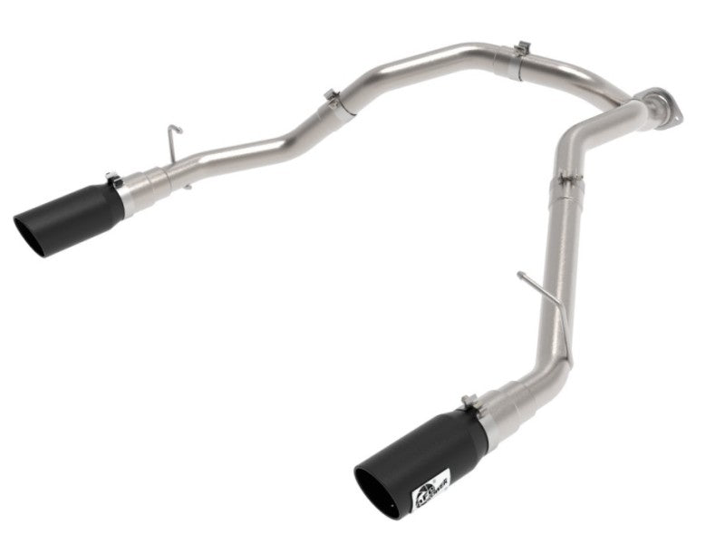 aFe Large Bore-HD 3" 409 SS DPF-Back Exhaust w/ Black Tip: Ram 1500 3.0L (19-24)