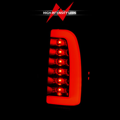 ANZO LED Tail Light Assembly Black Housing Smoke Lens Pair | Toyota Tacoma (95-00) (311354)