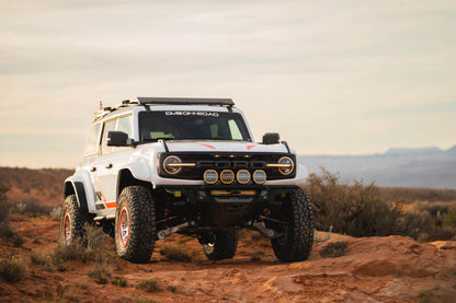 DV8 Offroad 2022+ Ford Bronco Raptor Tube Front Bumper | Ford Bronco (21-26) (FBFR-02)