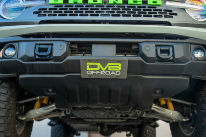 DV8 Offroad Capable Front Bumper License Plate Mount | Ford Bronco (21-26) (LPBR-05)