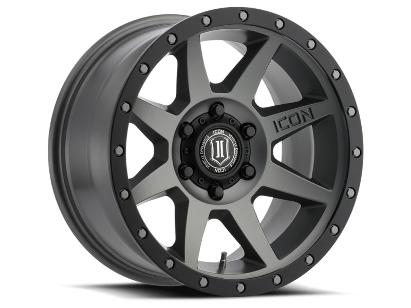 ICON 18x9 6x5.5 25mm Offset Titanium Wheel | Ford Ranger / Bronco (19-26) (1818909060TT)