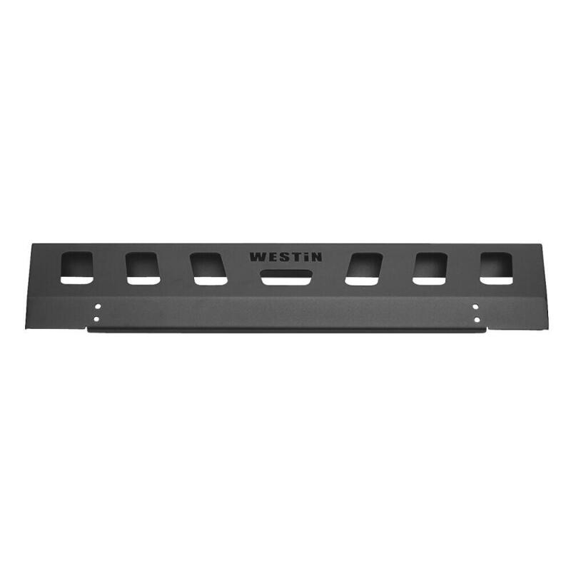 Westin Textured Black Front Bumper Skid Plate: Jeep Wrangler (18-24) / Gladiator (20-24)