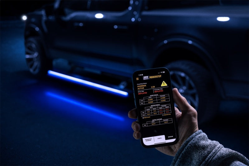 AMP Research 21-24 Ford F-150 PowerStep & LED Lighting | Ford F-150 (21-26) / Raptor (21-26) / Lightning (22+) (96152-01A)
