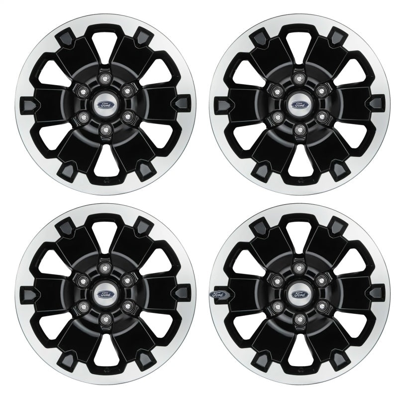 Ford Racing 18x8in 4 Wheel Kit | Ford Ranger (19-26) / Bronco (21-26) (M-1007K-DC18X8BMF)