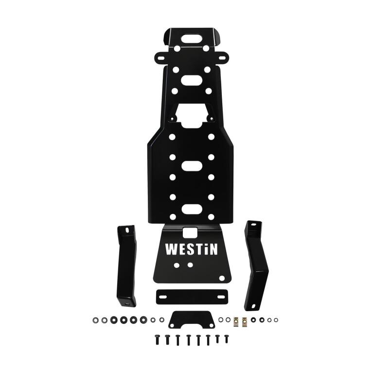 Westin Textured Black Transmission Pan Skid Plate: Jeep Wrangler 2007-2011