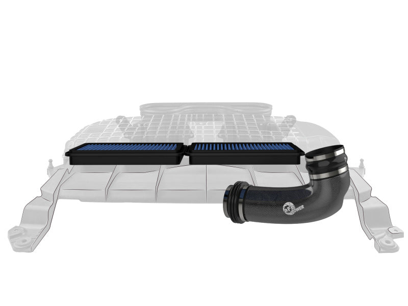 AFE Super Stock Carbon Fiber Induction System (w/Pro 5R Filters): Ram 6.2L 1500 TRX 2021 - 2024