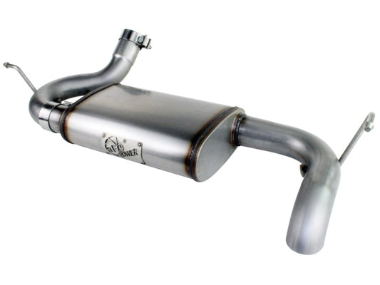 aFe MACH Force-Xp 2.5" Axle-Back Exhaust System Hi-Tuck (REAR): Jeep Wrangler JK 2007-2018 3.8/3.6L