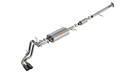 Borla S-Type 3in Cat-Back Exhaust w/ Black Chrome Tips | Chevrolet Colorado / GMC Canyon (23-24) (140943BC)