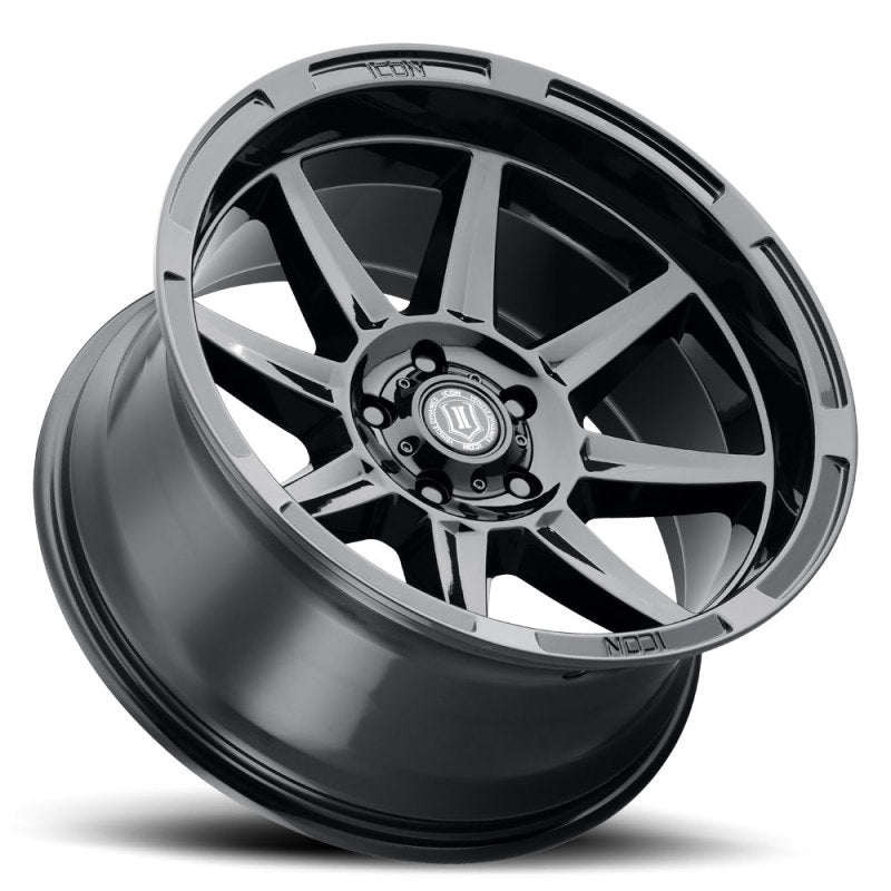 ICON 20x10 6x5.5 -24mm 4.5in BS Gloss Black Wheel | Ford Bronco (21-26) (6020108345GB)