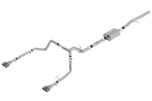 Borla 6.2L SS ATAK Catback Exhaust | Chevrolet Silverado 1500 / GMC Sierra 1500 (19-26) (140776CF)