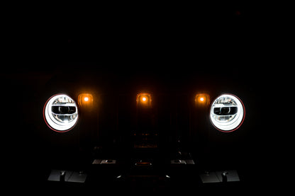 DV8 Offroad Amber Marker Lights: Jeep Wrangler (18-21) / Wrangler JK (18)