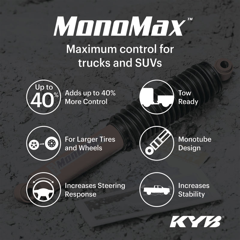 KYB MonoMax Shocks and Struts (FRONT): Dodge Ram 2500 / Ram 3500 1994 - 2010 w/ Lift Replacement (4WD)