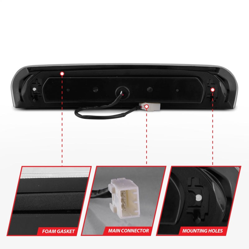 ANZO LED 3rd Brake Light (Light Smoke): Dodge Ram 2002 - 2009 (1500, 2500, 3500)