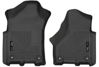 Husky Liners Black Front Floor Liners (FRONT): Fits Dodge / Ram 2500 / 3500 (06-10,18-24) - Black